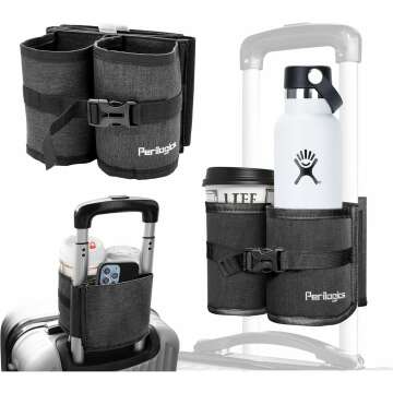 Hands-Free Travel Cup Holder for Suitcase - Perfect Gift!