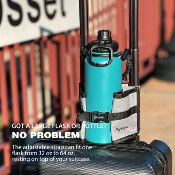 Travel Cup Holder for Suitcase - Hands-Free Use