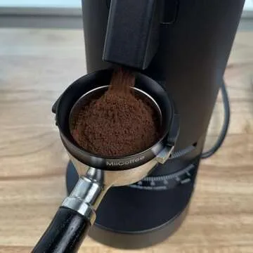 MiiCoffee DF64P Premium Single Dose Espresso Grinder (Matte Black)