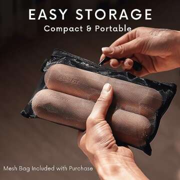 Dumbbell Bars for Women - 3lb Weights Set - Pearl