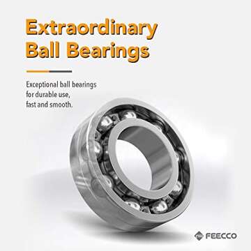 FEECCO 1/2 lb Weighted Jump Rope for Boxing, Cardio, Crossfit Workout, 8~11ft Range Adjustable Lengt...