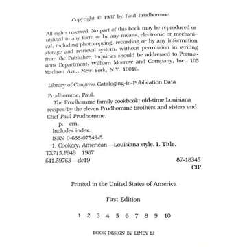 The Prudhomme Family Cookbook: Timeless Louisiana Recipes