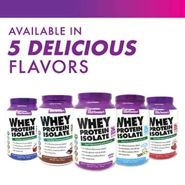BlueBonnet Nutrition Whey Protein Isolate Powder From Grass Fed Cows, 26g of Protein, No Sugar Added, Gluten & Soy free, kosher Dairy, 2 Lbs, 28 Servings, French Vanilla Flavor