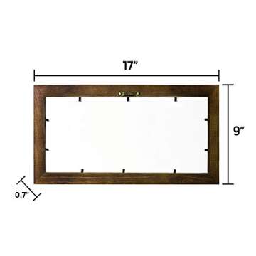 TIANCENTRAL H Farmhouse Bathroom Wall Decoration Frame Printed Bathroom Sign - GET NAKED JUST KIDDING THIS IS A HALF BATH Signs for Rustic Toilet Decor by 17x9x0.7 inches