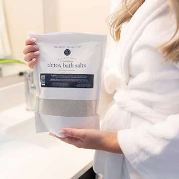 Organic Detox Bath Salts for Relaxation and Skin