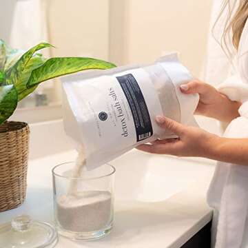 Organic Detox Bath Salts for Relaxation and Skin