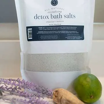 Organic Detox Bath Salts for Relaxation and Skin