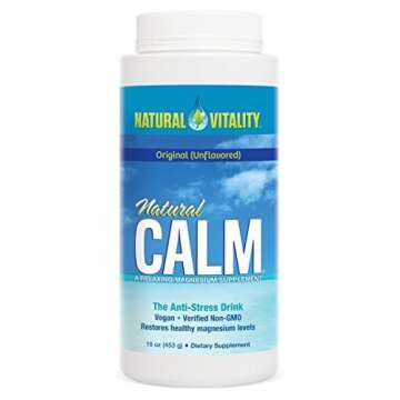 Natural Vitality Natural Calm Magnesium Anti Stress,Economy Pack Orignal, 16 oz (Pack of 2)
