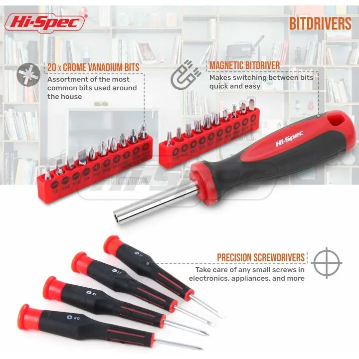 Hi-Spec 49pc Tool Kit for Home & Garage DIY