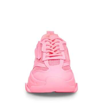 Steve Madden Women's Possession Sneaker Hot Pink 7.5