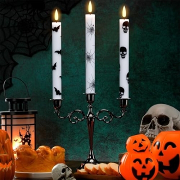 DRomance Halloween Flameless Taper Candles with Remote Control
