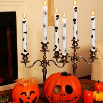 DRomance Halloween Flameless Taper Candles with Remote Control