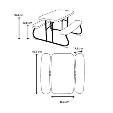 Lifetime Kids Picnic Table - Durable & Portable Fun