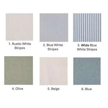 Personalized Bread Bags in Rustic White Stripe Linen