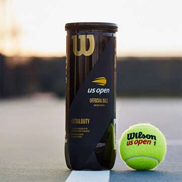WILSON US Open Tennis Balls - Extra Duty, Single Can (3 Balls)