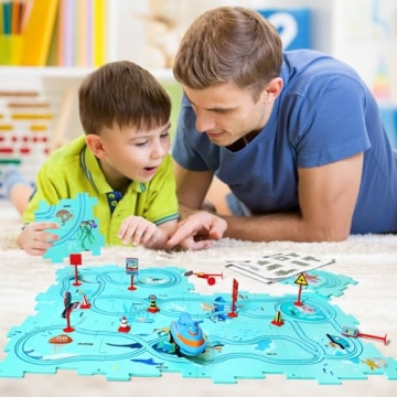 XAZASTOV Track Car Play Set for Kids Ages 2-6 - Fun Learning!