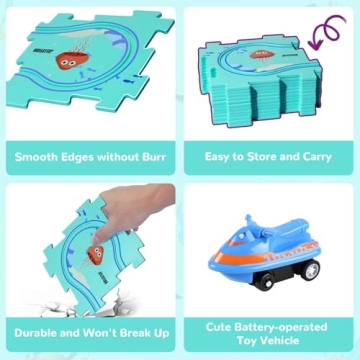 XAZASTOV Track Car Play Set for Kids Ages 2-6 - Fun Learning!