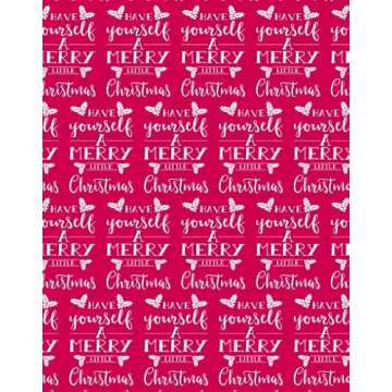 Santa's Workshop Christmas Tissue Paper Collection, Exclusive Scalloped Edge, 72 Sheets Each 19" x 25", Patterns and Solids
