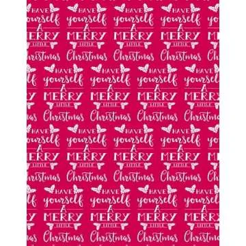 Santa's Workshop Christmas Tissue Paper Collection, Exclusive Scalloped Edge, 72 Sheets Each 19" x 25", Patterns and Solids