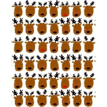 Santa's Workshop Christmas Tissue Paper Collection, Exclusive Scalloped Edge, 72 Sheets Each 19" x 25", Patterns and Solids