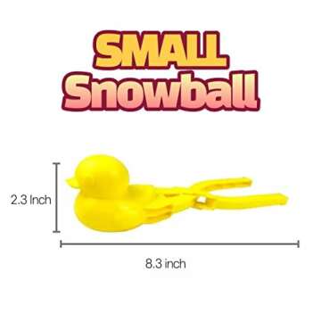 ROUGH & RAW Duck Snowball Maker for Winter Fun
