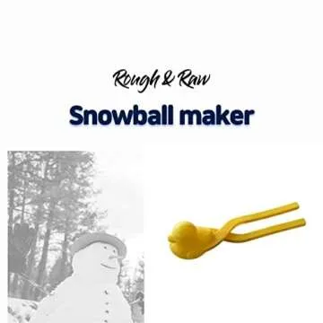 ROUGH & RAW Duck Snowball Maker for Winter Fun