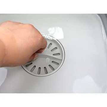 SAMMART 9.1L (2.4Gallon) Collapsible Dishpan with Draining Plug - Foldable Washing Basin - Portable Dish Washing Tub - Space Saving Kitchen Storage Tray (1, Grey)