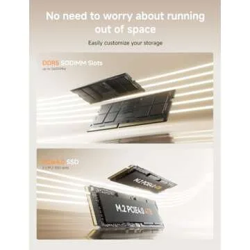 MINISFORUM UM760 Mini PC with Ryzen 5, 16GB RAM, 1TB SSD