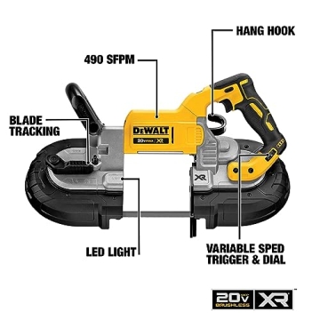 DEWALT 20V MAX Band Saw with 5" Cutting Capacity