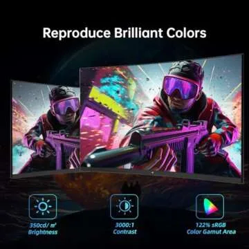 KTC 32 Inch Curved Gaming Monitor, 165Hz & HDR