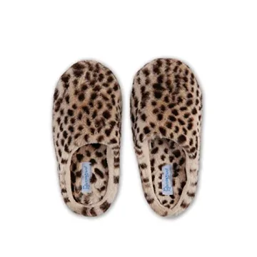 PajamaGram Women’s Leopard Slippers - Cozy & Stylish