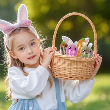 QINGQIU 6 Pack Easter Big Stress Balls Stress Relief Toys for Easter Basket Stuffers Egg Fillers Gifts Party Favors