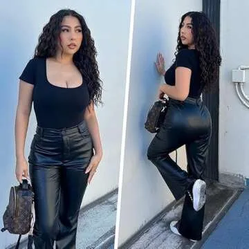 SHAPERX Seamless Short Sleeve Bodysuit for Women Tummy Control Shapewear Thong Sculpting Body Shaper,SZ5253-Black-2XL/3XL