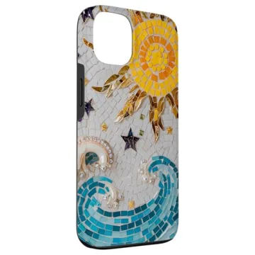 iPhone 13 Cosmic Beach Ocean Waves Vintage Phone Case