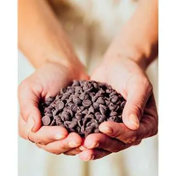 Dark Chocolate Chips by Lily's | Stevia Sweetened, No Added Sugar, Low-Carb, Keto Friendly | 55% Cocoa | Fair Trade, Gluten-Free & Non-GMO | 9 ounce, 3-Pack, Brown, 4001A3