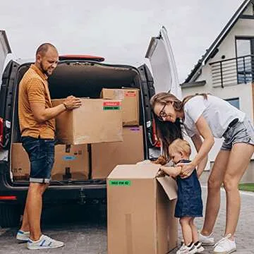 Shop4Mailers Moving Color Coded Labels Stickers - 800 Count