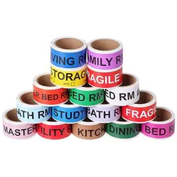 Shop4Mailers Moving Color Coded Labels Stickers - 800 Count