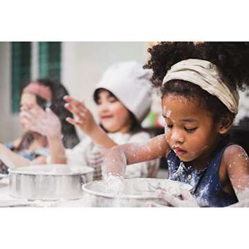 Little Ladle Cake Tier Stacking Kit - 10 Inch, 8 Inch, 6 Inch Cake Boards + Parchment Paper Rounds + Bamboo and Straw Cake Dowels For Tiered Cakes - 125 Pcs