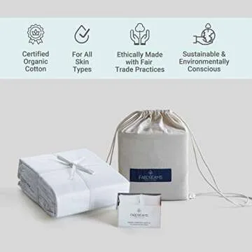 Fabdreams Organic Cotton Full Size Sheet Set for Luxurious Sleep