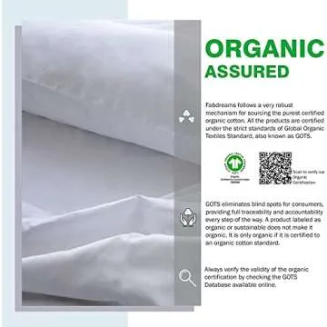 Fabdreams Organic Cotton Full Size Sheet Set for Luxurious Sleep