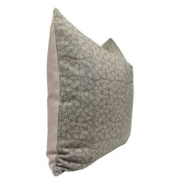 Fabritual Handmade Thick Linen Lumbar Zipper Throw Pillowcase Cushion Cover for Sofa/Couch, Chair, B...