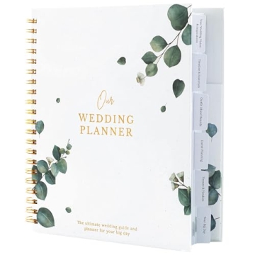 Comprehensive Wedding Planner Book and Organizer for the Bride - Linen Wedding Planning Book, Engage...