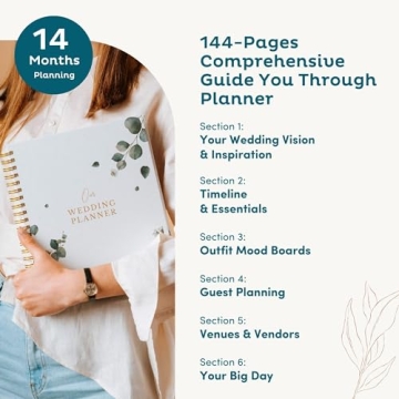 Comprehensive Wedding Planner Book for Brides and Engagement Gifts