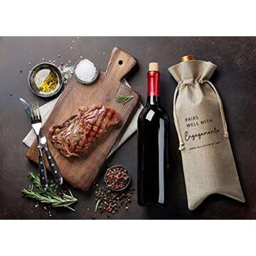 Engagements Wine Bag, Gift for Woman, Wedding Couples, Bride, Groom – 1 Pc(B015)