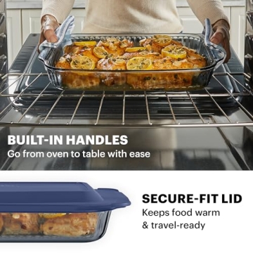 Pyrex Colors 2-Pack Tinted Glass Baking Dish Set