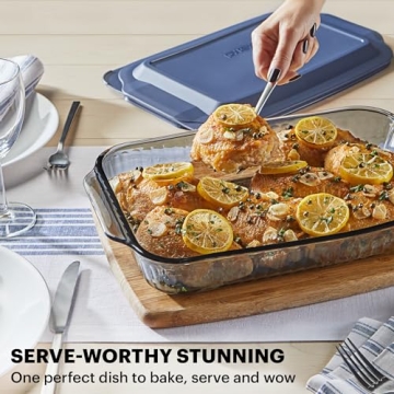 Pyrex Colors 2-Pack Tinted Glass Baking Dish Set