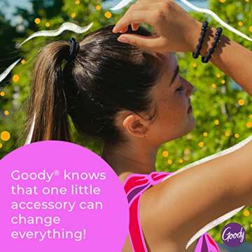 Goody Ouchless Elastic Hair Ties - 50 Ct, Assorted Neutrals, 2MM Rubber Bands for Hair, Pain-Free Hair Accessories for Women & Men, Made for Long-Lasting Braids, Ponytails & More, For Fine Hair