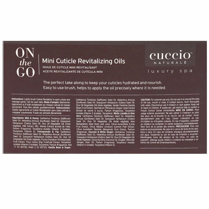Cuccio Mini Cuticle Oil Set - Hydrating & Spa Quality