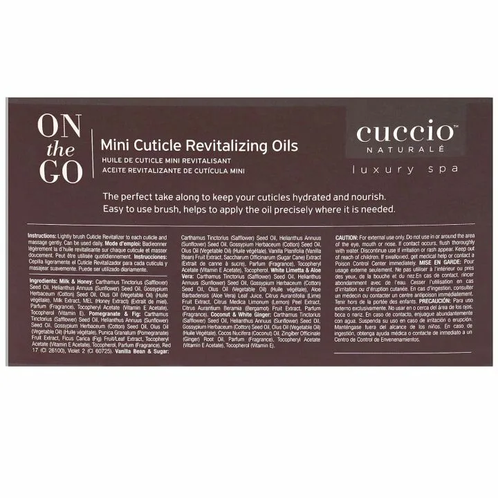 Cuccio Mini Cuticle Oil Set - Hydrating & Spa Quality
