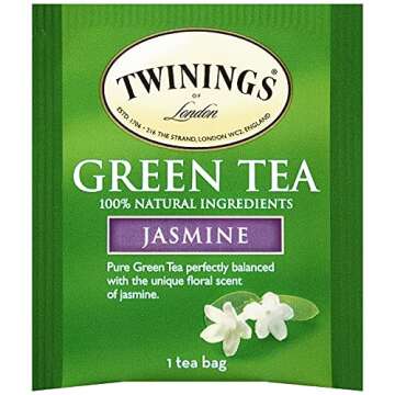 Twinings Green Tea with Jasmine - Individually Wrapped, 25 Count